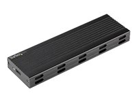 StarTech.com USB-C 10Gbps to M.2 NVMe or M.2 SATA SSD Enclosure, External M.2 PCIe/SATA NGFF SSD Enclosure, Portable Aluminum Case, USB Type-C & USB-A Host Cables, For 2230/2242/2260/2280 - Works w/ Thunderbolt 3 (SM2E1BMU31C) - Lagringspakning - M.2 - M.2 Card - USB 3.2 (Gen 2) - sort - TAA-kompatibel SM2E1BMU31C