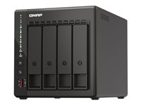 QNAP TS-453E - NAS-server - 4 bays - 16 TB - SATA 6Gb/s - HDD 4 TB x 4 - RAID 0, 1, 5, 6, 10, JBOD - RAM 8 GB - 2.5 Gigabit Ethernet - iSCSI support K/TS-453E-8G+4XMN10ADA400ES