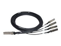HPE X240 Direct Attach Copper Splitter Cable - Netværkskabel - SFP+ til QSFP+ - 5 m - for HPE 5900AF-48; Edgeline e920; FlexFabric 1.92, 11908, 12900, 12902; ProLiant e910t 2U JG331A