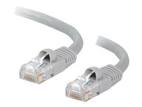 C2G Cat5e Booted Unshielded (UTP) Network Patch Cable - Patchkabel - RJ-45 (han) til RJ-45 (han) - 50 cm - UTP - CAT 5e - formet, knastfri, strenget - grå 83140