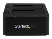 StarTech.com Dual-Bay USB 3.0 to SATA and IDE Hard Drive Docking Station, USB Hard Drive Dock, External 2.53.5 SATA III and IDE (40 pin) SSDHDD Docking Station, Hot-Swap Hard Drive Bays - Top-Loading - Lagringskontrol - 2.5", 3.5" - ATA / SATA 6Gb/s - USB 3.0 - sort - for P/N: SVA12M5NA UNIDOCKU33