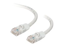 C2G Cat5e Booted Unshielded (UTP) Network Patch Cable - Patchkabel - RJ-45 (han) til RJ-45 (han) - 30 m - UTP - CAT 5e - formet, knastfri, strenget - hvid 83270