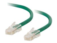 C2G Cat5e Non-Booted Unshielded (UTP) Network Patch Cable - Patchkabel - RJ-45 (han) til RJ-45 (han) - 3 m - UTP - CAT 5e - strenget, uniboot - grøn 83064