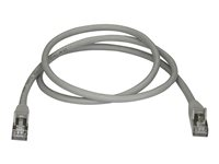 StarTech.com 10m CAT6A Ethernet Cable, 10 Gigabit Shielded Snagless RJ45 100W PoE Patch Cord, CAT 6A 10GbE STP Network Cable w/Strain Relief, Grey, Fluke Tested/UL Certified Wiring/TIA - Category 6A - 26AWG (6ASPAT10MGR) - Patchkabel - RJ-45 (han) til RJ-45 (han) - 10 m - STP - CAT 6a - formet, knastfri - grå 6ASPAT10MGR
