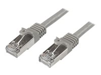 StarTech.com 5m CAT6 Ethernet Cable, 10 Gigabit Shielded Snagless RJ45 100W PoE Patch Cord, CAT 6 10GbE SFTP Network Cable w/Strain Relief, Grey, Fluke Tested/Wiring is UL Certified/TIA - Category 6 - 26AWG (N6SPAT5MGR) - Patchkabel - RJ-45 (han) til RJ-45 (han) - 5 m - SFTP - CAT 6 - formet, knastfri - grå N6SPAT5MGR