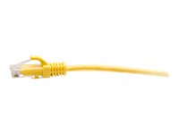 C2G 10ft (3m) Cat6a Snagless Unshielded (UTP) Slim Ethernet Network Patch Cable - Yellow - Patchkabel - RJ-45 (han) til RJ-45 (han) - 3 m - 4.8 mm - UTP - CAT 6a - formet, knastfri - gul C2G30171