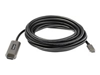 StarTech.com 13ft (4m) USB C to HDMI Cable 4K 60Hz with HDR10, Ultra HD USB Type-C to 4K HDMI 2.0b Video Adapter Cable, USB-C to HDMI HDR Monitor/Display Converter, DP 1.4 Alt Mode HBR3 - Thunderbolt 3 Compatible (CDP2HDMM4MH) - Adapterkabel - 24 pin USB-C han til HDMI han - 4 m - sort - 4K support, aktiv CDP2HDMM4MH