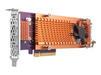 QNAP QM2-4S-240 - Lagringskontrol - SATA - lavprofil - PCIe 2.0 x4 - for QNAP TS-1273, 1277, 473, 677, 873, 877, 977, EC1280, TVS-2472, 473, 673, 872, 873, 882 QM2-4S-240