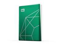 WD My Passport Ultra WDBJXT0020BGN-WESN - 20th Emerelad Anniversary Edition - harddisk - krypteret - 2 TB - ekstern (bærbar) - USB 3.2 Gen 1 - 256-bit AES - Smaragdgrøn WDBJXT0020BGN-WESN