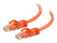 C2G Cat6 Booted Unshielded (UTP) Network Patch Cable - Patchkabel - RJ-45 (han) til RJ-45 (han) - 3 m - UTP - CAT 6 - formet, knastfri, strenget - orange 83577