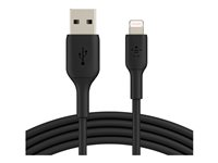 Belkin BoostCharge - Lightning-kabel - Lightning han til USB han - 15 cm - sort CAA001BT0MBK