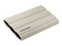 Samsung T7 Shield MU-PE1T0K - SSD - krypteret - 1 TB - ekstern (bærbar) - USB 3.2 Gen 2 (USB-C stikforbindelse) - 256-bit AES - beige MU-PE1T0K/EU