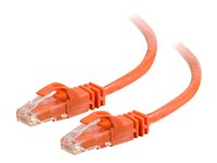 C2G Cat6 Booted Unshielded (UTP) Network Patch Cable - Patchkabel - RJ-45 (han) til RJ-45 (han) - 1.5 m - UTP - CAT 6 - formet, knastfri, strenget - orange 83575