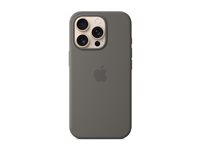 Apple - Bagsidecover til mobiltelefon - MagSafe-kompatibilitet - silicone - stengrå - for iPhone 16 Pro MYYL3ZM/A