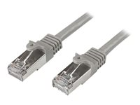 StarTech.com 3m CAT6 Ethernet Cable, 10 Gigabit Shielded Snagless RJ45 100W PoE Patch Cord, CAT 6 10GbE SFTP Network Cable w/Strain Relief, Grey, Fluke Tested/Wiring is UL Certified/TIA - Category 6 - 26AWG (N6SPAT3MGR) - Patchkabel - RJ-45 (han) til RJ-45 (han) - 3 m - SFTP - CAT 6 - formet, knastfri - grå N6SPAT3MGR