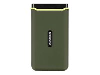 Transcend ESD380C - SSD - 1 TB - ekstern (bærbar) - USB 3.2 Gen 2x2 - militærgrøn TS1TESD380C