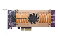 QNAP QM2-2S-220A - Lagringskontrol - SATA - lavprofil - PCIe 2.0 x2 - for QNAP TS-1232, 1277, 253, 453, 473, 677, 832, 853, 877, 977, TVS-2472, 473, 673, 872, 873 QM2-2S-220A
