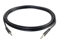 C2G Slim 3ft Slim Aux 3.5mm Audio Cable - M/M - Audiokabel - mini-phone stereo 3.5 mm han til mini-phone stereo 3.5 mm han - 91.4 cm - afskærmet - sort 22600