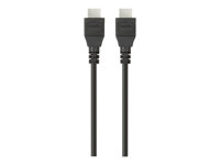 Belkin High Speed HDMI Cable - HDMI-kabel - HDMI han til HDMI han - 2 m - sort HDMI0018G-2M
