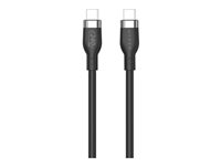 HyperJuice - USB-kabel - 24 pin USB-C (han) til 24 pin USB-C (han) - USB 2.0 - 2 m - USB Power Delivery (240 W), forlænget strømrækkevidde (EPR) - sort HJ4002BKGL