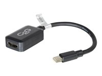C2G 20cm Mini DisplayPort to HDMI Adapter - Thunderbolt to HDMI Converter M/F - Black - DisplayPort kabel - Mini DisplayPort (han) til HDMI (hun) - 20 cm - sort 84313