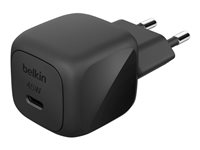 Belkin BoostCharge - Strømforsyningsadapter - kompakt - 45 Watt - PD 3.1/PPS, Fast Charge (24 pin USB-C) WCA013KQBK