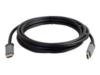 C2G 16.5ft Select High Speed HDMI Cable with Ethernet, 4k, In-Wall CL2-Rated - HDMI-kabel med Ethernet - HDMI han til HDMI han - 5.03 m - afskærmet - sort - 4K support 50631