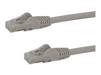 StarTech.com 7.5m CAT6 Ethernet Cable, 10 Gigabit Snagless RJ45 650MHz 100W PoE Patch Cord, CAT 6 10GbE UTP Network Cable w/Strain Relief, Grey, Fluke Tested/Wiring is UL Certified/TIA - Category 6 - 24AWG (N6PATC750CMGR) - Patchkabel - RJ-45 (han) til RJ-45 (han) - 7.5 m - UTP - CAT 6 - knastfri - grå N6PATC750CMGR