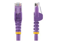 StarTech.com 3m CAT6 Ethernet Cable, 10 Gigabit Snagless RJ45 650MHz 100W PoE Patch Cord, CAT 6 10GbE UTP Network Cable w/Strain Relief, Purple, Fluke Tested/Wiring is UL Certified/TIA - Category 6 - 24AWG (N6PATC3MPL) - Netværkskabel - RJ-45 (han) til RJ-45 (han) - 3 m - UTP - CAT 6 - knastfri, strenget - lilla N6PATC3MPL