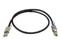 QNAP CAB-SAS05M-8088 - SAS eksternt kabel - 26-pin 4 skærmet Mini MultiLane SAS (SFF-8088) (han) til 26-pin 4 skærmet Mini MultiLane SAS (SFF-8088) (han) - 50 cm - sort CAB-SAS05M-8088