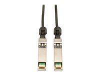 Eaton Tripp Lite Series SFP+ 10Gbase-CU Passive Twinax Copper Cable, SFP-H10GB-CU5M Compatible, Black, 5M (16.4 ft.) - Direkte påsætning-kabel - SFP+ (han) til SFP+ (han) - 5 m - dobbelt-axial - sort N280-05M-BK