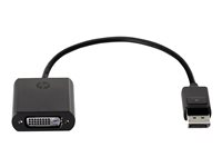 HP DisplayPort to DVI-D Adapter - DisplayPort adapter - enkeltlink - DisplayPort (han) til DVI-D (hun) - 19 cm - haspet FH973AA