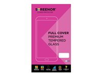 Screenor - Skærmbeskytter for mobiltelefon - fuldt omslag - glas - rammefarve sort - for Apple iPhone 13, 13 Pro, 14, 16e 16040
