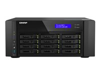 QNAP TS-h1290FX - NAS-server - 12 bays - RAM 256 GB - 25 Gigabit Ethernet / 2.5 Gigabit Ethernet - iSCSI support TS-H1290FX-7302P-256G