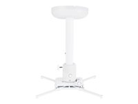 Multibrackets M Universal Projector Ceilingmount 300-500 with Fine tune - Komponenter til montering (til loftmontering, grænseflade beslag, teleskopisk pæl) - for projektor - hvid 7350073733149