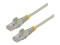 StarTech.com 1m Gray Cat5e / Cat 5 Snagless Patch Cable - Patchkabel - RJ-45 (han) til RJ-45 (han) - 1 m - UTP - CAT 5e - formet, knastfri - grå 45PAT1MGR