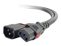 C2G - Strømkabel - IEC 60320 C14 til power IEC 60320 C13 - AC 250 V - 10 A - 1.8 m - sort 80703