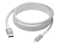 dbramante1928 re-charge - Lightning-kabel - USB han til Lightning han - 2.5 m - 100 % genbrugt plastik, flettet kabel CB25ALGR7119