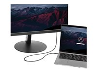 StarTech.com 1m (3.3ft) Thunderbolt 3 Cable, 20Gbps, 100W PD, 4K Video, Thunderbolt-Certified, Compatible w/ TB4/USB 3.2/DisplayPort - Thunderbolt kabel - 24 pin USB-C (han) til 24 pin USB-C (han) - Thunderbolt 3 / USB / DisplayPort - 1 m - sort - for P/N: CDP2HDUACP, CDP2HDUACPW, PEXUSB321C TBLT3MM1M