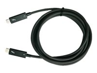 QNAP - Thunderbolt kabel - 24 pin USB-C (han) til 24 pin USB-C (han) - Thunderbolt 3 - 2 m - aktiv CAB-TBT320M-40G-LINTES