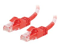 C2G Cat6 Booted Unshielded (UTP) Network Patch Cable - Patchkabel - RJ-45 (han) til RJ-45 (han) - 5 m - UTP - CAT 6 - formet, knastfri, strenget - rød 83450