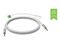 VISION Techconnect - Audiokabel - mini-phone stereo 3.5 mm han til mini-phone stereo 3.5 mm han - 3 m - dobbelt afskærmet - hvid TC 3M3.5MMP