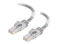 C2G Cat6 Booted Unshielded (UTP) Network Patch Cable - Patchkabel - RJ-45 (han) til RJ-45 (han) - 1 m - UTP - CAT 6 - formet, knastfri, strenget - grå 83366