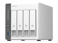QNAP TS-433 - NAS-server - 4 bays - 32 TB - SATA 6Gb/s - HDD 8 TB x 4 - RAID 0, 1, 5, 6, 10, JBOD - RAM 4 GB - Gigabit Ethernet / 2.5 Gigabit Ethernet - iSCSI support TS-433-4G+4XST8000VN004