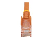 StarTech.com 50cm CAT6 Ethernet Cable, 10 Gigabit Snagless RJ45 650MHz 100W PoE Patch Cord, CAT 6 10GbE UTP Network Cable w/Strain Relief, Orange, Fluke Tested/Wiring is UL Certified/TIA - Category 6 - 24AWG (N6PATC50CMOR) - Netværkskabel - RJ-45 (han) til RJ-45 (han) - 50 cm - UTP - CAT 6 - knastfri, strenget, formet - orange N6PATC50CMOR