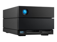 LaCie 2big Dock STLG36000400 - Harddisk-array - 36 TB - 2 bays (SATA-600) - HDD 18 TB x 2 - Thunderbolt 4, USB 3.2 Gen 2 (ekstern) - med 5 års Rescue Data Recovery Service Plan STLG36000400
