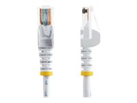 StarTech.com 5m White Cat5e / Cat 5 Snagless Ethernet Patch Cable 5 m - Netværkskabel - RJ-45 (han) til RJ-45 (han) - 5 m - UTP - CAT 5e - knastfri, strenget - hvid 45PAT5MWH