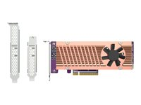 QNAP QM2-2P-384A - Lagringskontrol - PCIe 3.0 - lavprofil - PCIe 3.0 x8 - for QNAP QGD-1600 QM2-2P-384A