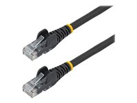 StarTech.com 3m LSZH CAT6 Ethernet Cable, 10 Gigabit Snagless RJ45 100W PoE Network Patch Cord with Strain Relief, CAT 6 10GbE UTP, Black, Individually Tested/ETL, Low Smoke Zero Halogen - Category 6 - 24AWG (N6LPATCH3MBK) - Patchkabel - RJ-45 (han) til RJ-45 (han) - 3 m - 6 mm - UTP - CAT 6 - knastfri - sort N6LPATCH3MBK