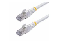 StarTech.com 15m White CAT8 Ethernet Cable, Snagless, S/FTP, 25G/40G - Patchkabel - RJ-45 (han) til RJ-45 (han) - 15 m - 5.6 mm - S/FTP - CAT 5/5e/6/6a/8 - IEEE 802.3bt/IEEE 802.3ba - knastfri, halogenfri - hvid NLWH-15M-CAT8-PATCH